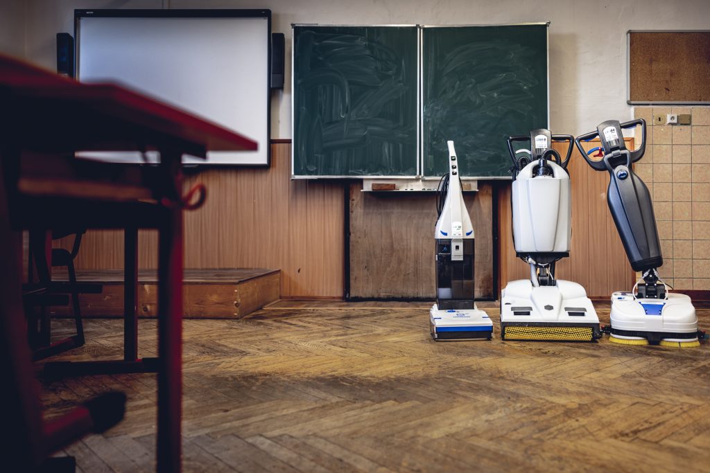 Umývacie stroje Lindhaus v základnej škole